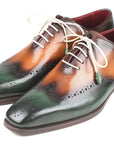 Paul Parkman Green & Camel Wingtip Oxfords (ID