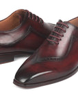 Paul Parkman Dark Bordeaux Hand-Painted Men's Oxfords (ID