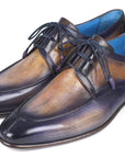 Paul Parkman Ghillie Lacing Camel & Purple Dress Shoes (ID