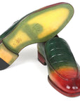 Paul Parkman Crocodile Embossed Calfskin Multicolor Loafer (ID