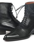 Paul Parkman Men's Goodyear Welted Boots Black Leather (ID