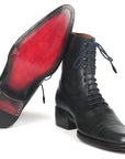 Paul Parkman Men's Goodyear Welted Boots Black Leather (ID