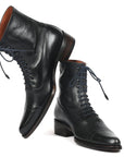 Paul Parkman Men's Goodyear Welted Boots Black Leather (ID