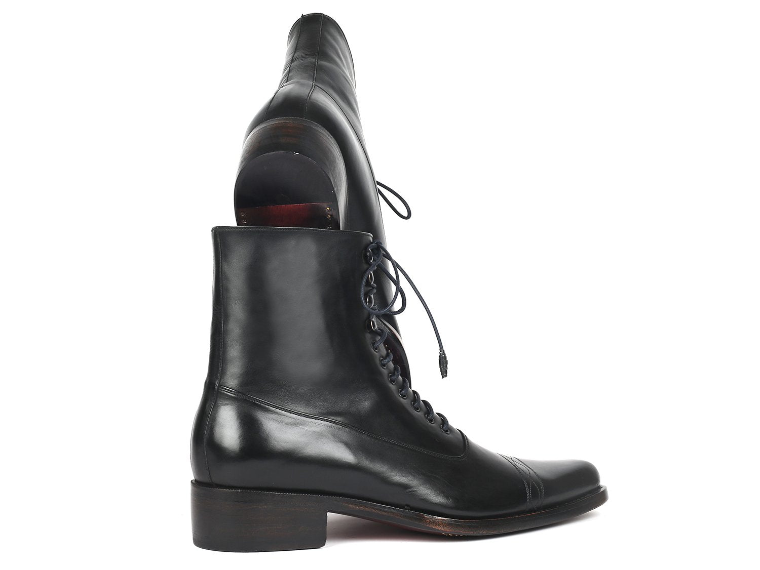Paul Parkman Men's Goodyear Welted Boots Black Leather (ID