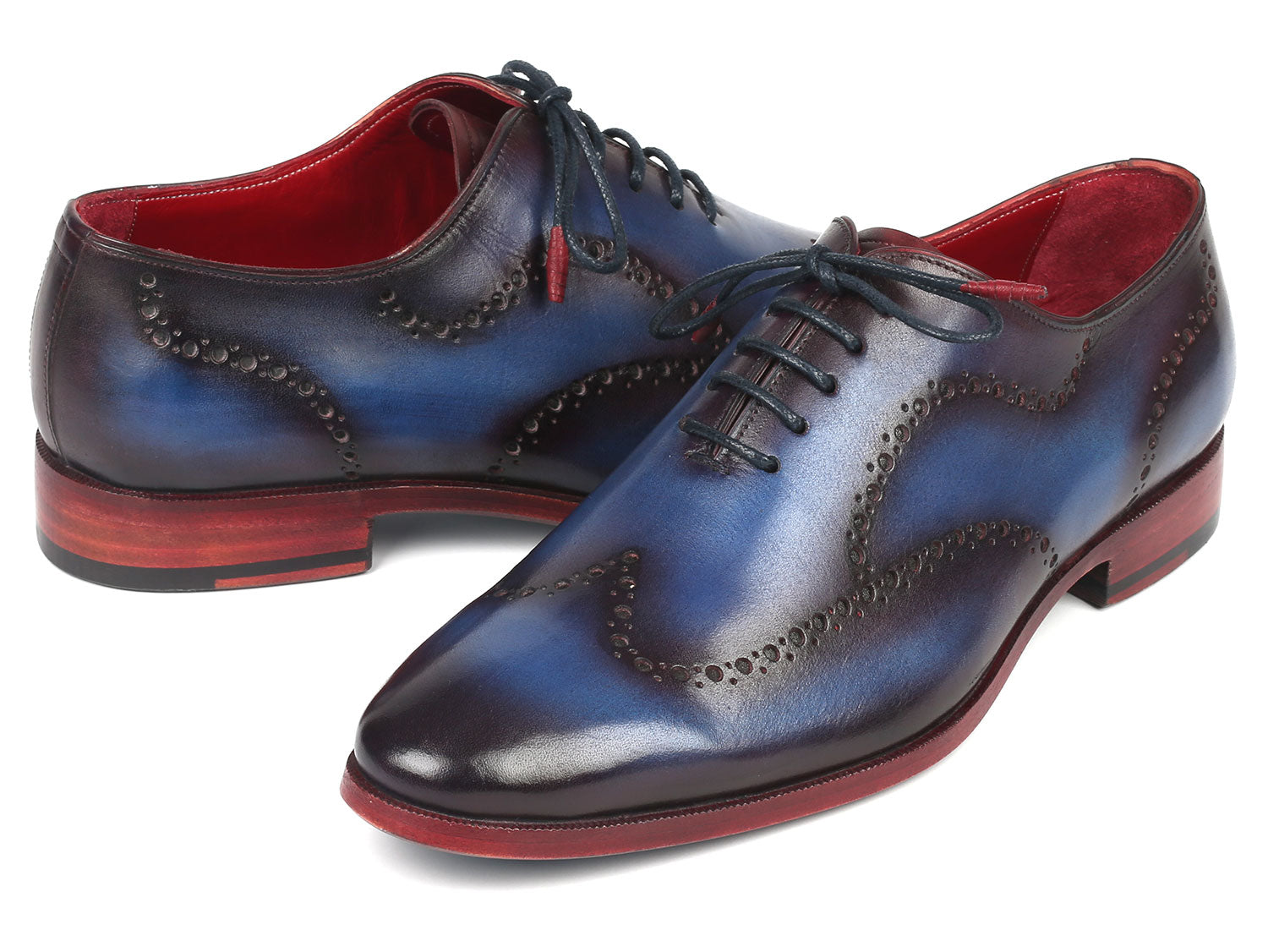 Paul Parkman Men's Wingtip Oxfords Blue & Purple (ID