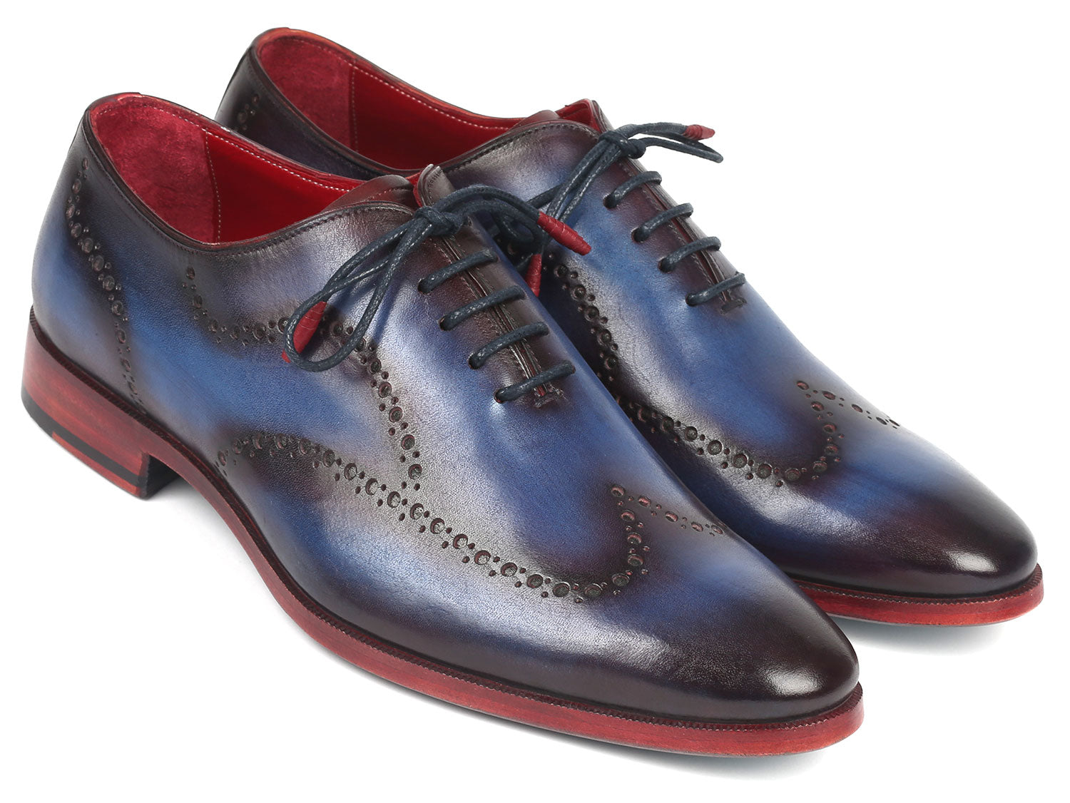 Paul Parkman Men's Wingtip Oxfords Blue & Purple (ID