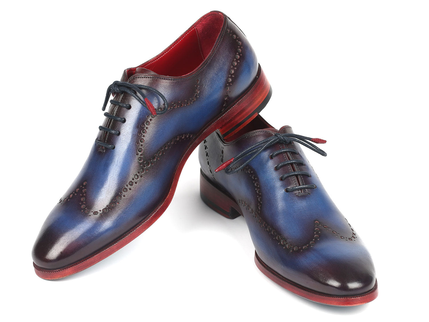 Paul Parkman Men's Wingtip Oxfords Blue & Purple (ID