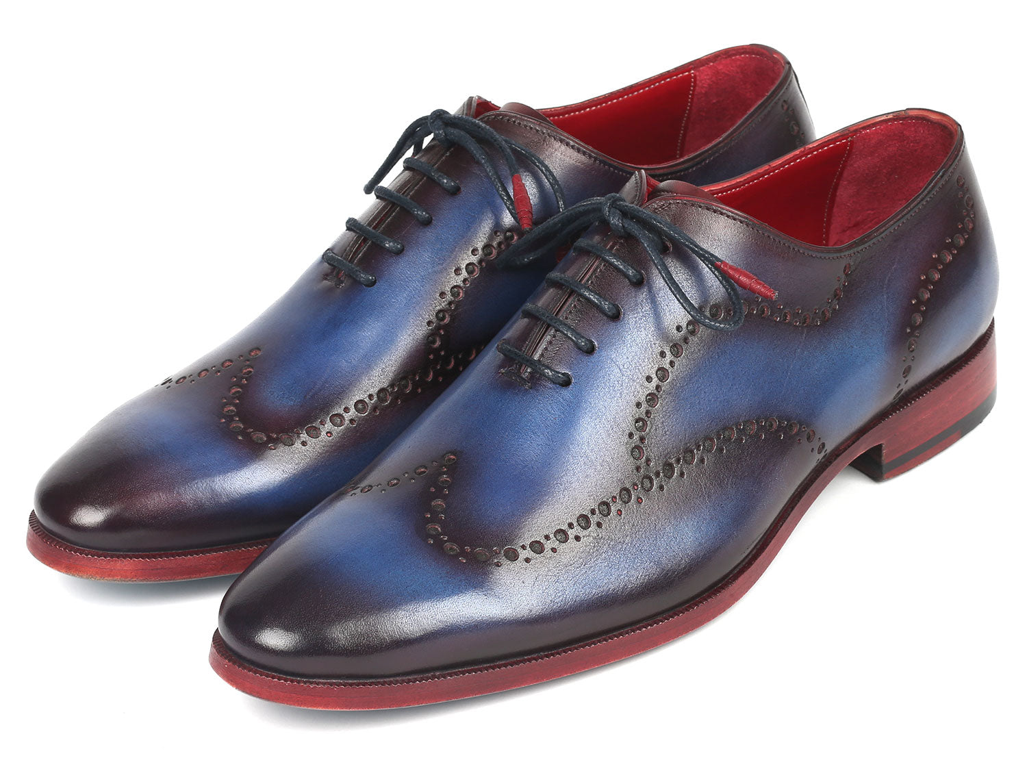 Paul Parkman Men's Wingtip Oxfords Blue & Purple (ID