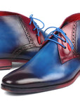 Paul Parkman Men's Chukka Boots Blue & Purple (ID