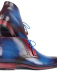 Paul Parkman Men's Chukka Boots Blue & Purple (ID