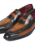 Paul Parkman Men's Penny Loafers Olive Brown (ID