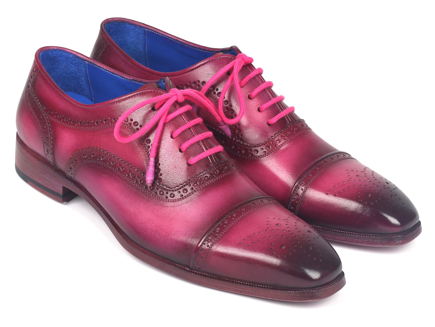 Paul Parkman Men's Captoe Oxfords Fuxia (ID