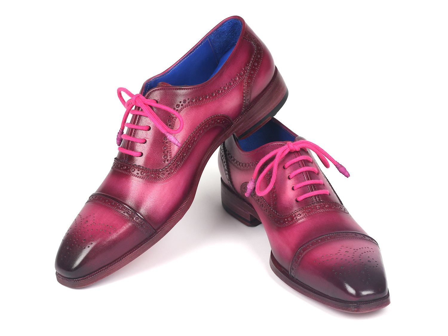 Paul Parkman Men's Captoe Oxfords Fuxia (ID