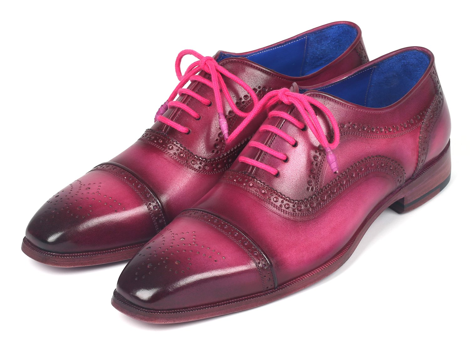 Paul Parkman Men's Captoe Oxfords Fuxia (ID