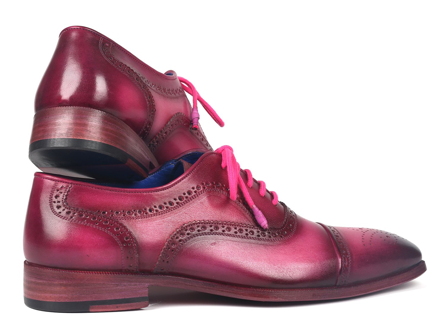 Paul Parkman Men's Captoe Oxfords Fuxia (ID