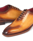 Paul Parkman Goodyear Welted Punched Oxfords Camel (ID
