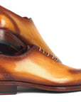 Paul Parkman Goodyear Welted Punched Oxfords Camel (ID