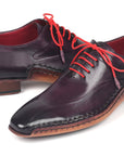 Paul Parkman Purple Leather Oxfords Side Hand-Sewn (ID
