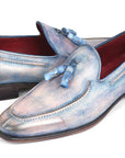 Paul Parkman Tassel Loafers Lila Hand-Painted (ID
