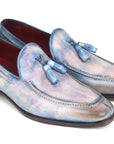 Paul Parkman Tassel Loafers Lila Hand-Painted (ID