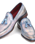Paul Parkman Tassel Loafers Lila Hand-Painted (ID