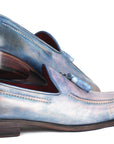 Paul Parkman Tassel Loafers Lila Hand-Painted (ID