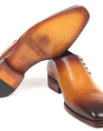 Paul Parkman Side Lace Oxfords Brown & Camel (ID