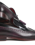 Paul Parkman Kiltie Tassel Loafer Black & Purple (ID