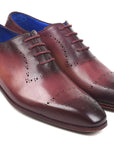 Paul Parkman Burgundy Hand-Painted Classic Brogues (ID