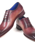 Paul Parkman Burgundy Hand-Painted Classic Brogues (ID
