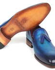 Paul Parkman Men's Tassel Loafer Blue (ID