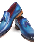Paul Parkman Men's Tassel Loafer Blue (ID