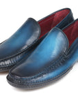 Paul Parkman Hand-Sewn Moccasins Blue (ID