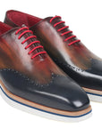 Paul Parkman Men's Smart Casual Wingtip Oxfords Multi-color (ID