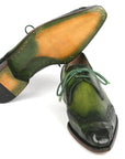 Paul Parkman Goodyear Welted Wingtip Derby Shoes Green (ID