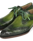 Paul Parkman Goodyear Welted Wingtip Derby Shoes Green (ID