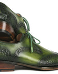 Paul Parkman Goodyear Welted Wingtip Derby Shoes Green (ID