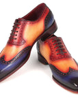Paul Parkman Goodyear Welted Men's Wingtip Oxfords Multicolor (ID