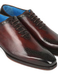 Paul Parkman Goodyear Welted Punched Oxfords Brown (ID