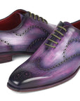 Paul Parkman Men's Wingtip Oxfords Purple (ID