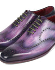 Paul Parkman Men's Wingtip Oxfords Purple (ID
