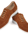 Paul Parkman Men's Casual Shoes Camel Suede (ID