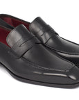 Paul Parkman Men's Penny Loafer Black Calfskin (ID