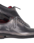 Paul Parkman Men's Gray & Black Wholecut Oxfords (ID