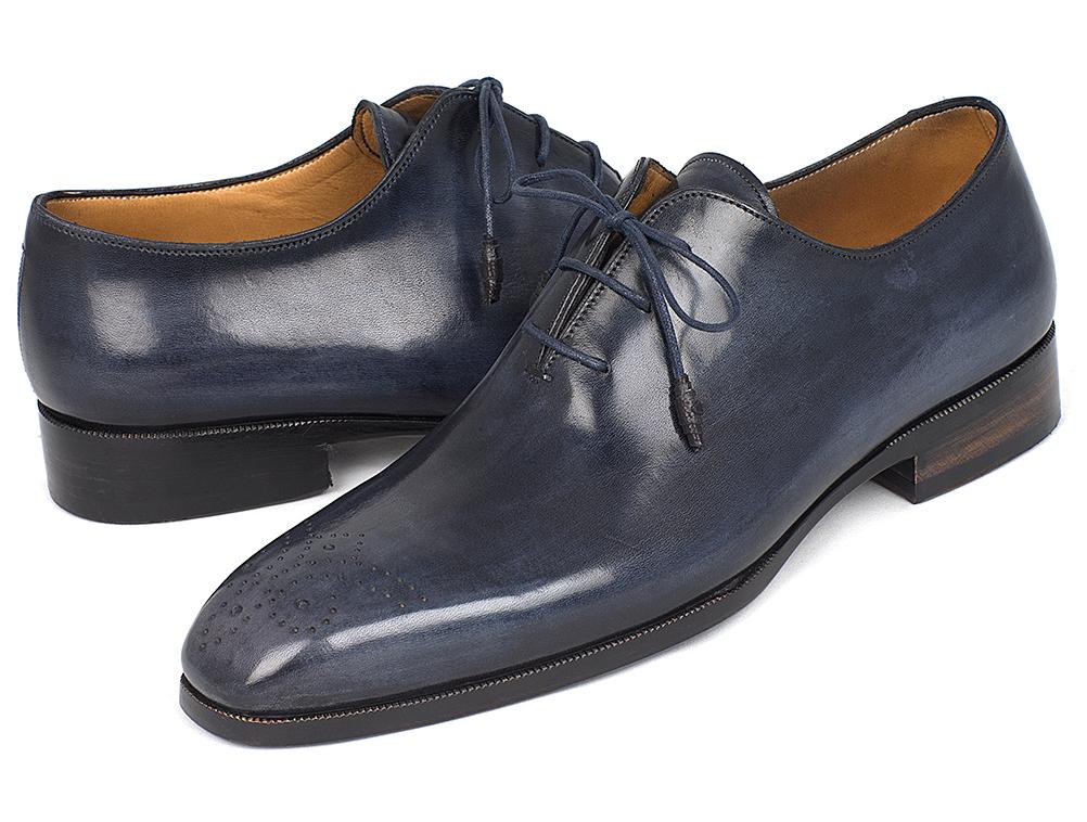 Paul Parkman Men's Navy Wholecut Oxfords (ID