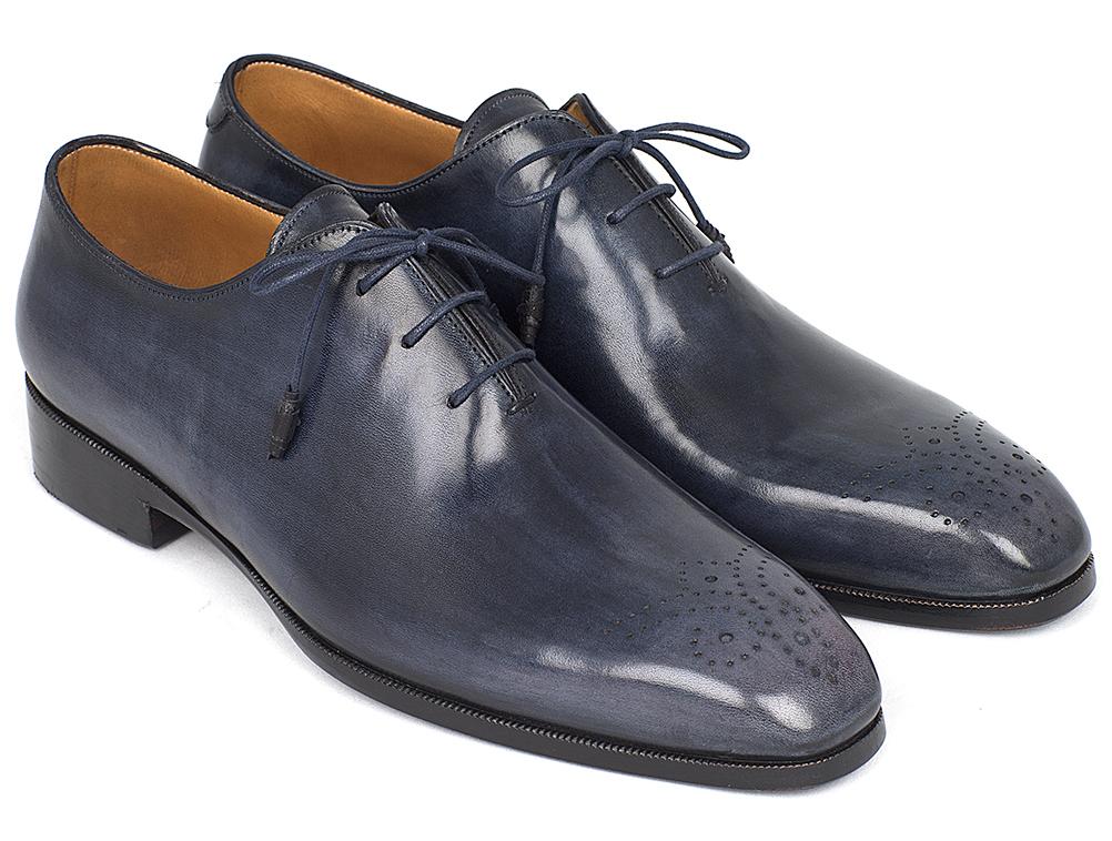 Paul Parkman Men's Navy Wholecut Oxfords (ID