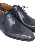 Paul Parkman Men's Navy Wholecut Oxfords (ID