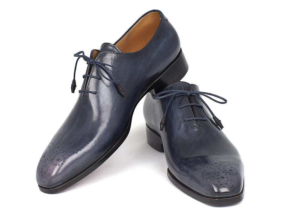Paul Parkman Men's Navy Wholecut Oxfords (ID