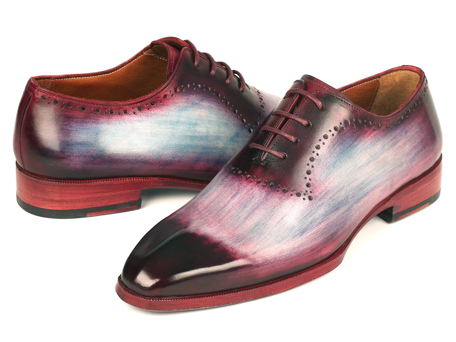 Paul Parkman Men's Blue & Purple Oxfords (ID