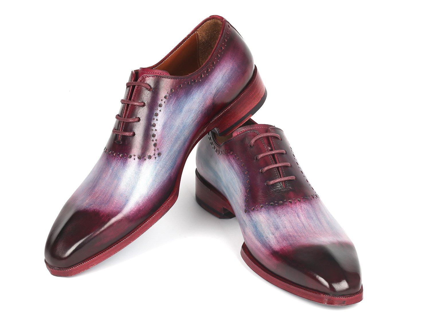 Paul Parkman Men's Blue & Purple Oxfords (ID